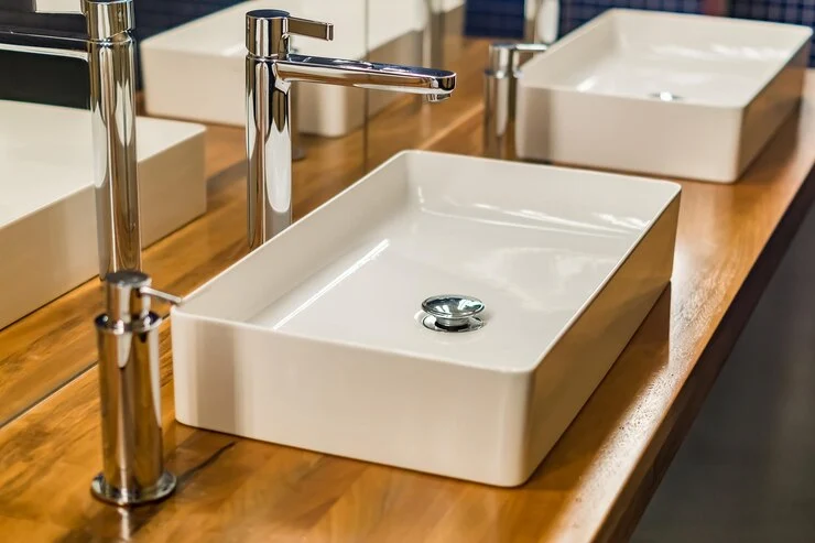 washbasin installation